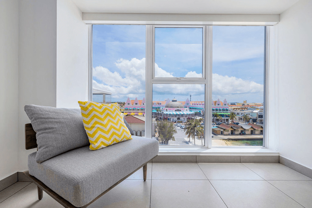 modern apartament view to the Aruba city